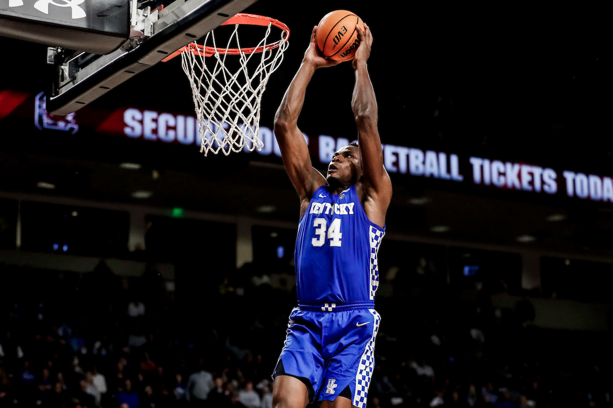 Oscar Tshiebwe.

Kentucky beat South Carolina 86-76.

Photos by Chet White | UK Athletics