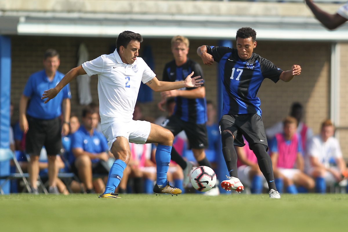 Elijah Borneo.

Kentucky men's soccer in action again S. Louis University in an exhibition match on Sunday, August 12th, 2018 at The Bell in Lexington, Ky.

Photo by Quinlan Ulysses Foster I UK Athletics