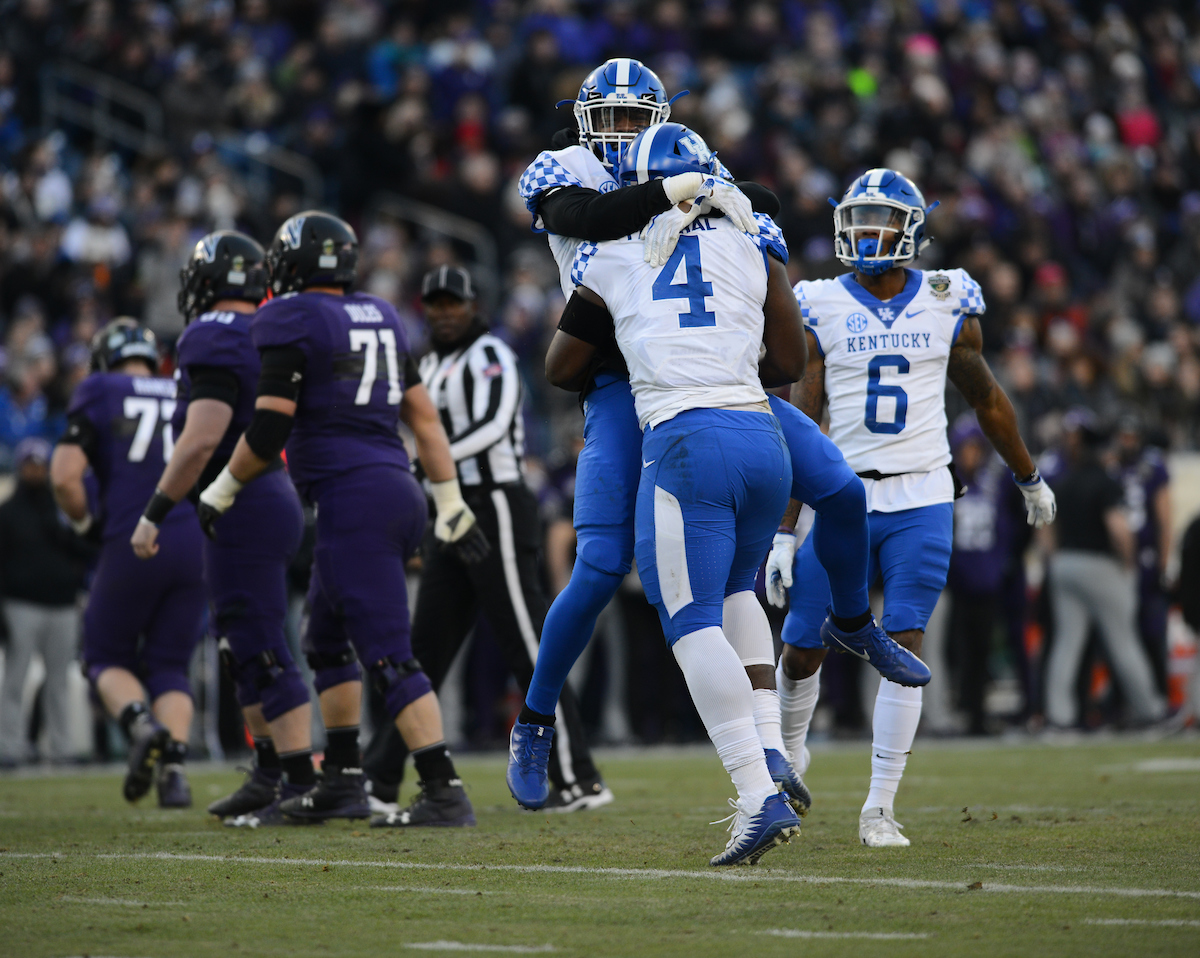 Joshua Paschal

The University of Kentucky football team falls to Northwestern 23-24 in the Music City Bowl on Friday, December 29, 2017, at Nissan Field in Nashville, Tn.