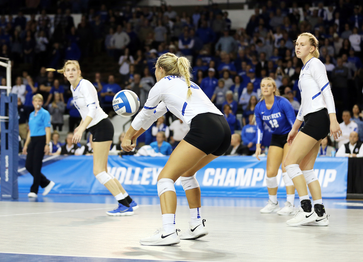 UK volleyball beats Murray State in the first round of the NCAA Tournament.  

Photo by Britney Howard  | UK Athletics
