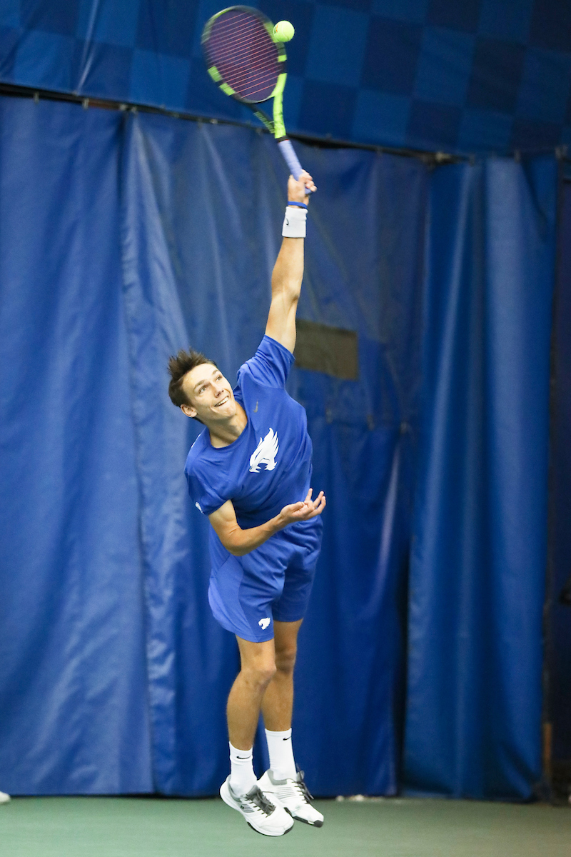 Cesar Bourgois. 

Kentucky men's tennis falls to Tennessee 0-4 on Sunday, April 14th..

Photo by Eddie Justice | UK Athletics