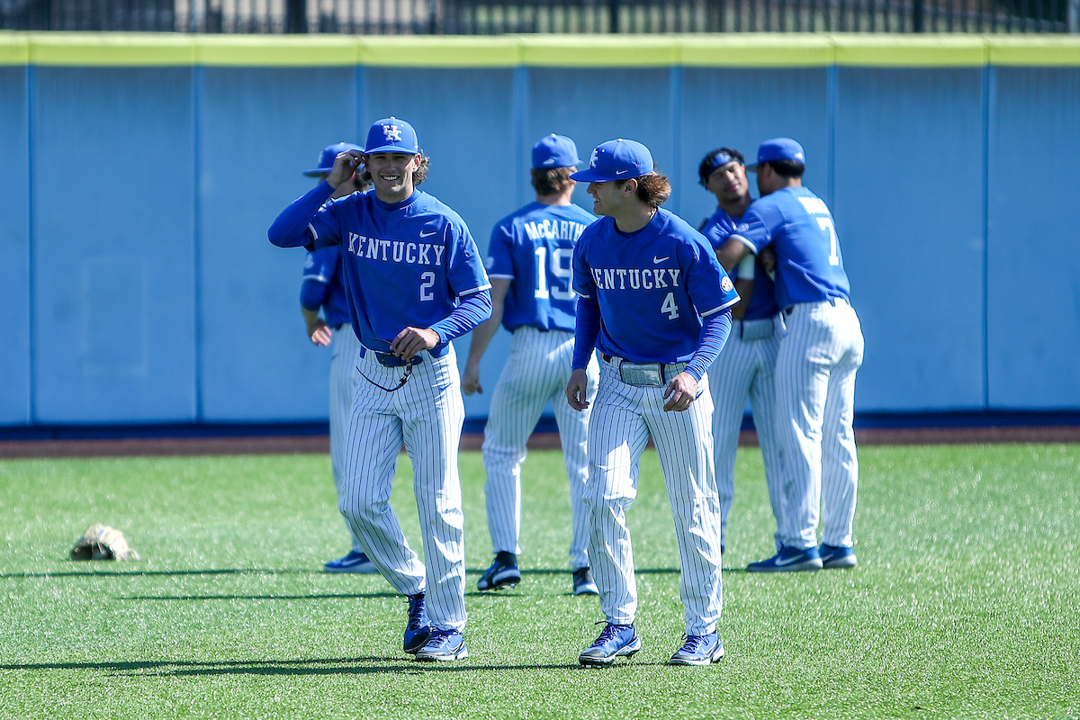 Jase Felker and Emilien Pitre.

Kentucky defeats High Point 14-3.

Photo by Sarah Caputi | UK Athletics