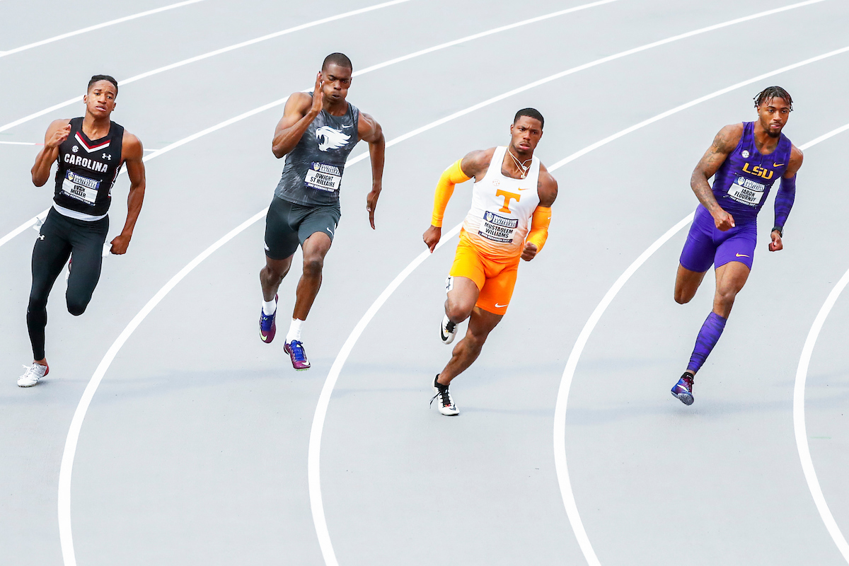 Dwight St. Hillaire.

Day one of the 2019 SEC Outdoor Track and Field Championships.