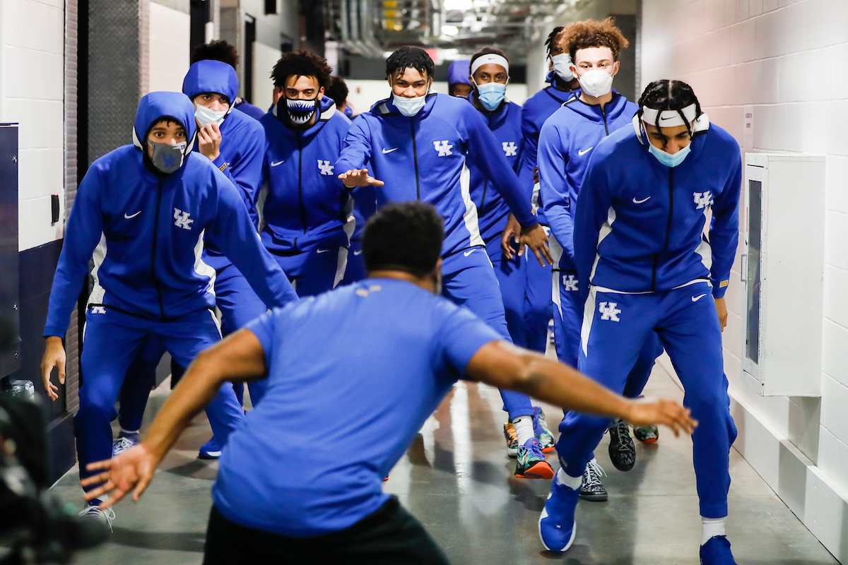 Team. 

Kentucky falls to Kansas, 65-62, in the State Farm Champions Classic.

Photo by Chet White | UK Athletics