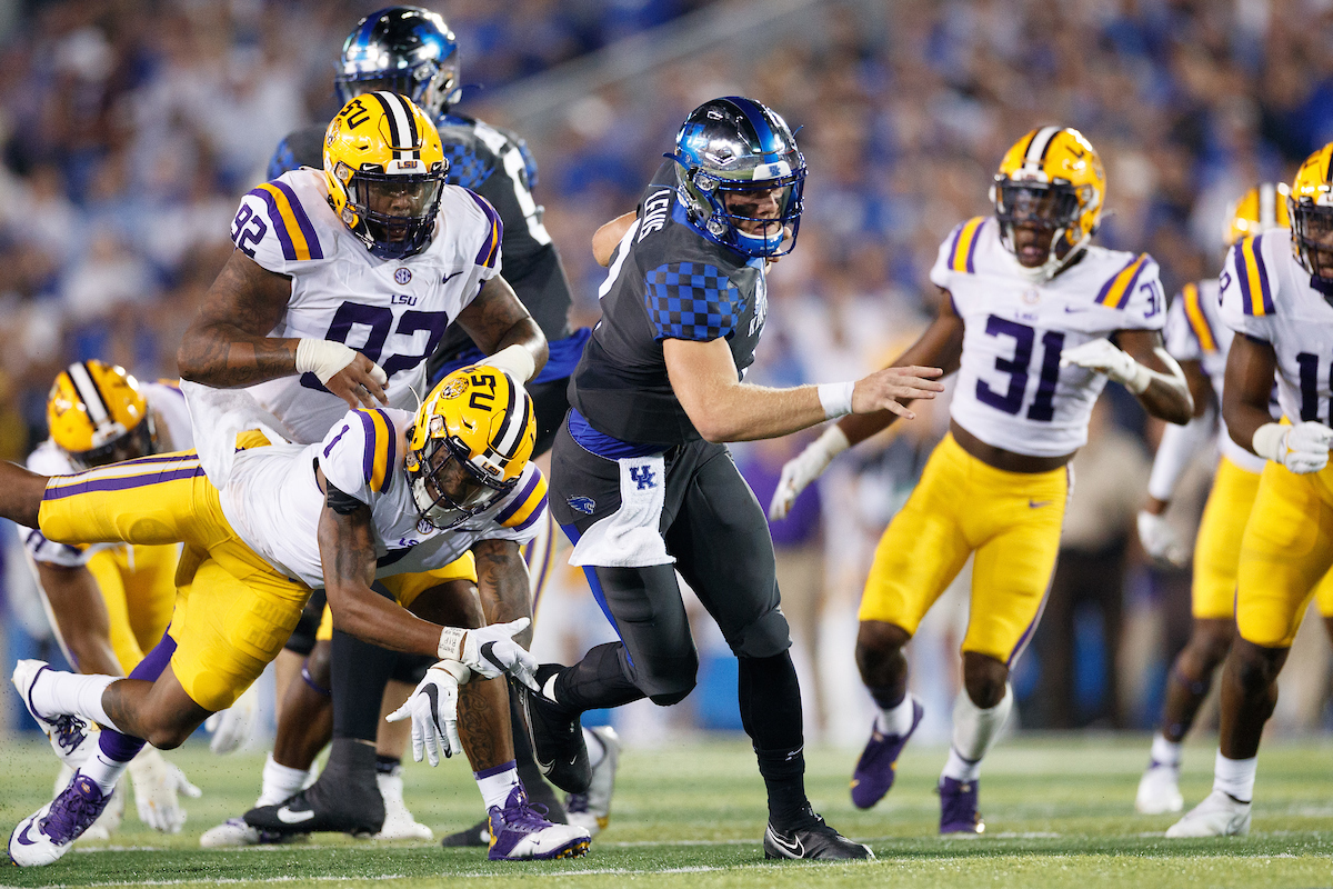 Will Levis.

UK beat LSU 42-21.

Photo by Elliott Hess | UK Athletics