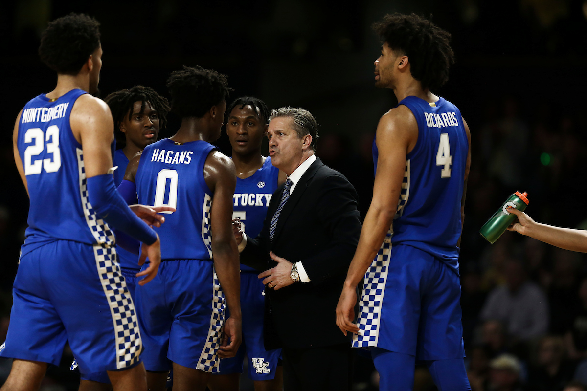 John Calipari. Team.

Kentucky beat Vanderbilt 78-64.

Photo by Chet White | UK Athletics