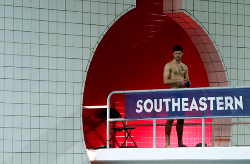Photos from the morning portion of the final day of the 2019 SEC Swimming and Diving Championships in the Gabrielsen Natatorium at the University of Georgia in Athens, Ga., on Saturday, Feb. 23, 2019. (Casey Sykes)