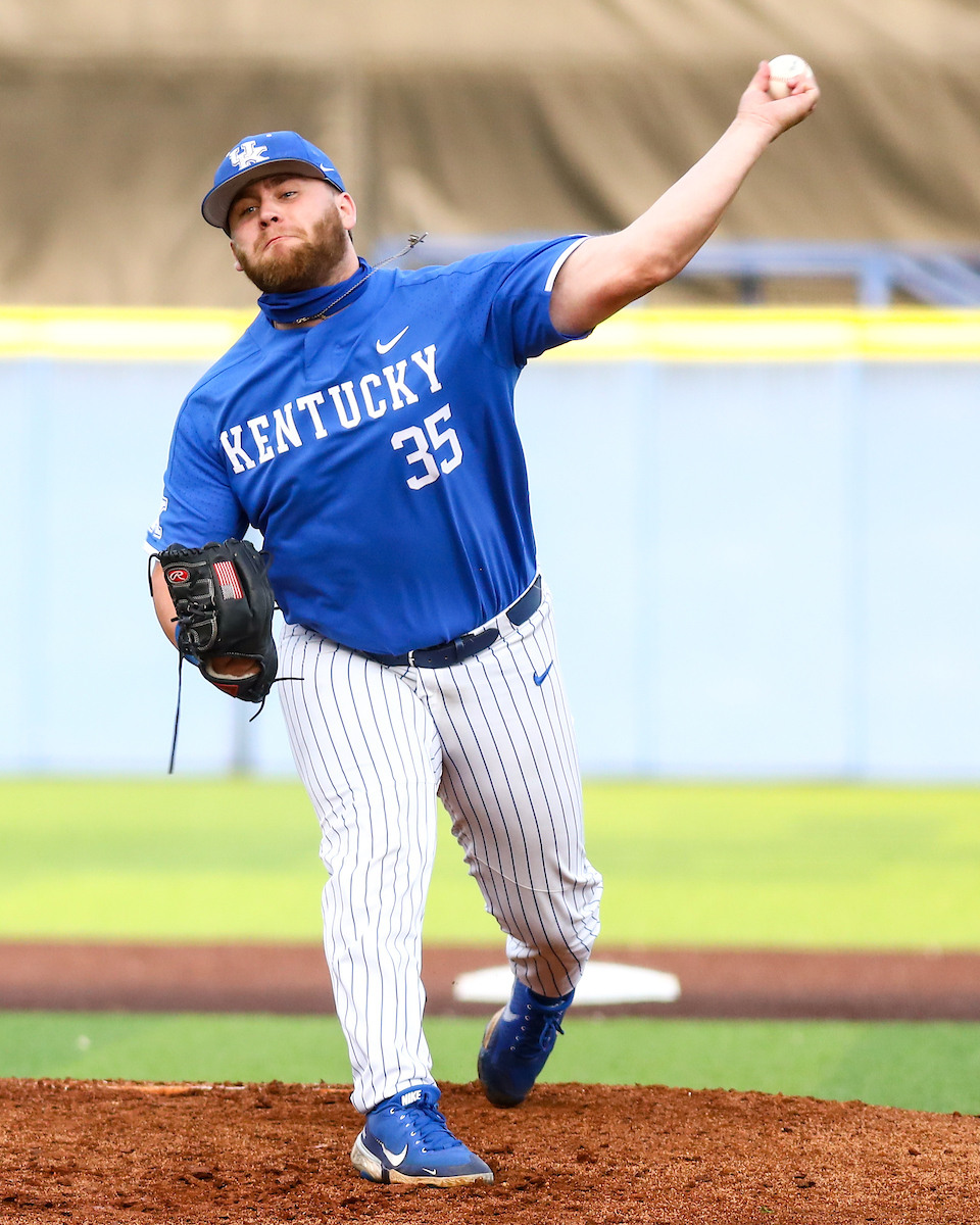 Cole Daniels. 

Kentucky beats EKU 7-6. 

Photo by Eddie Justice | UK Athletics