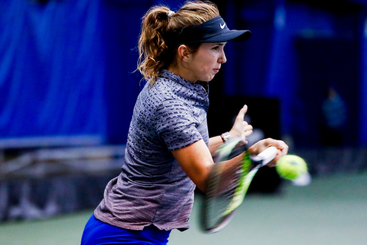 Justina Mikulskyte.

Kentucky beats South Florida 4-0.

Photo by Hannah Phillips | UK Athletics