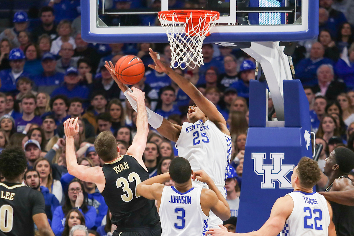 PJ Washington.

The University of Kentucky men's basketball team beats Vandy, 56-47. 

Photo by Hannah Phillips | UK Athletics