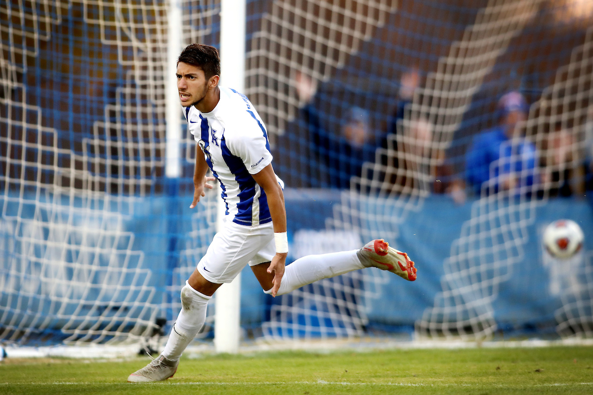 Kalil Elmedkhar.

Men's soccer beats Portland, 4-0.

Photo by Quinn Foster | UK Athletics