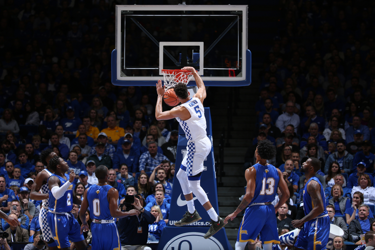 Kevin Knox.

The University of Kentucky men's basketball team beat Morehead State in the Kentucky Cares Classic on Monday, October 30th, 2017 at Rupp Arena in Lexington, Ky.

Photo by Quinn Foster | UK Athletics