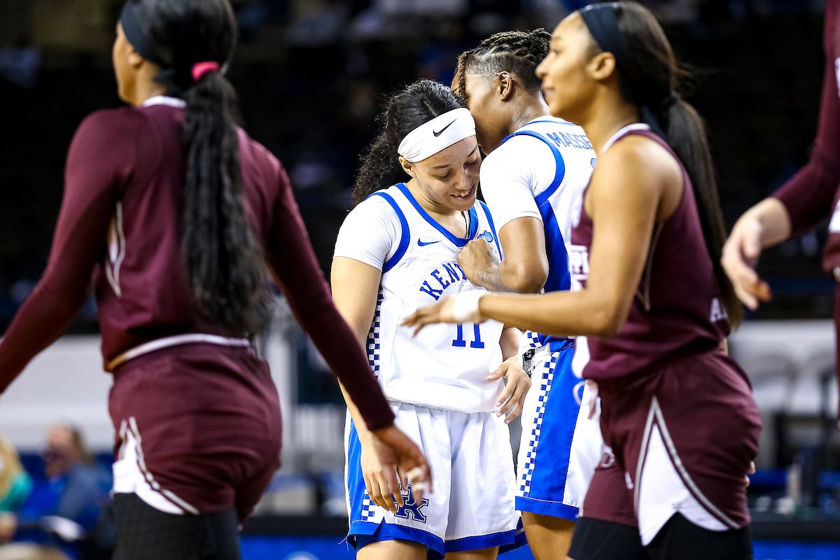 Jada Walker. Jazmine Massengill.

Kentucky beats Mississippi State 81-74.

Photo by Eddie Justice | UK Athletics