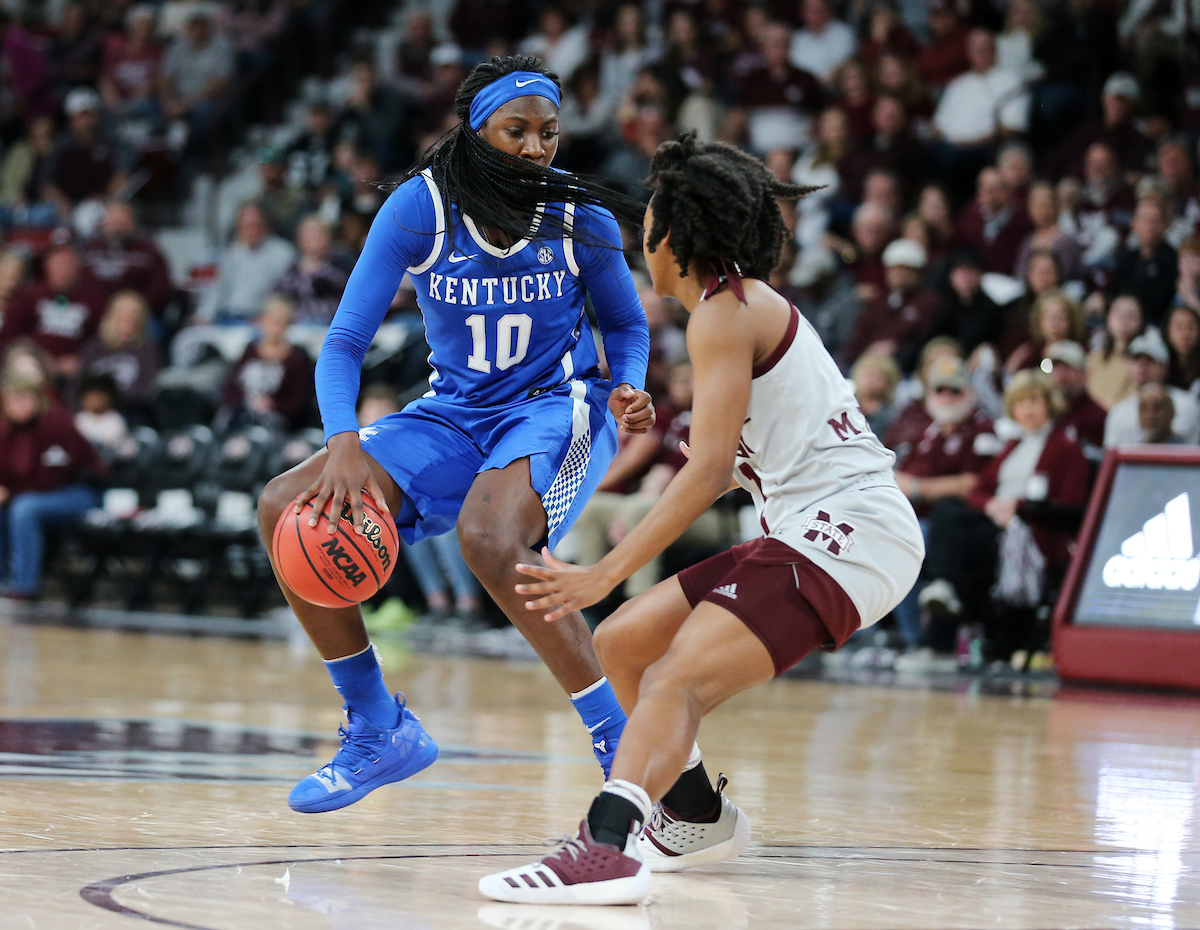 Rhyne Howard
The UK Women's Basketball team falls to Mississippi State. 

Photo by Britney Howard  | UK Athletics