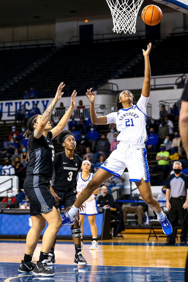 Nyah Leveretter.

Kentucky beats Vanderbilt 69-65.

Photo by Eddie Justice | UK Athletics