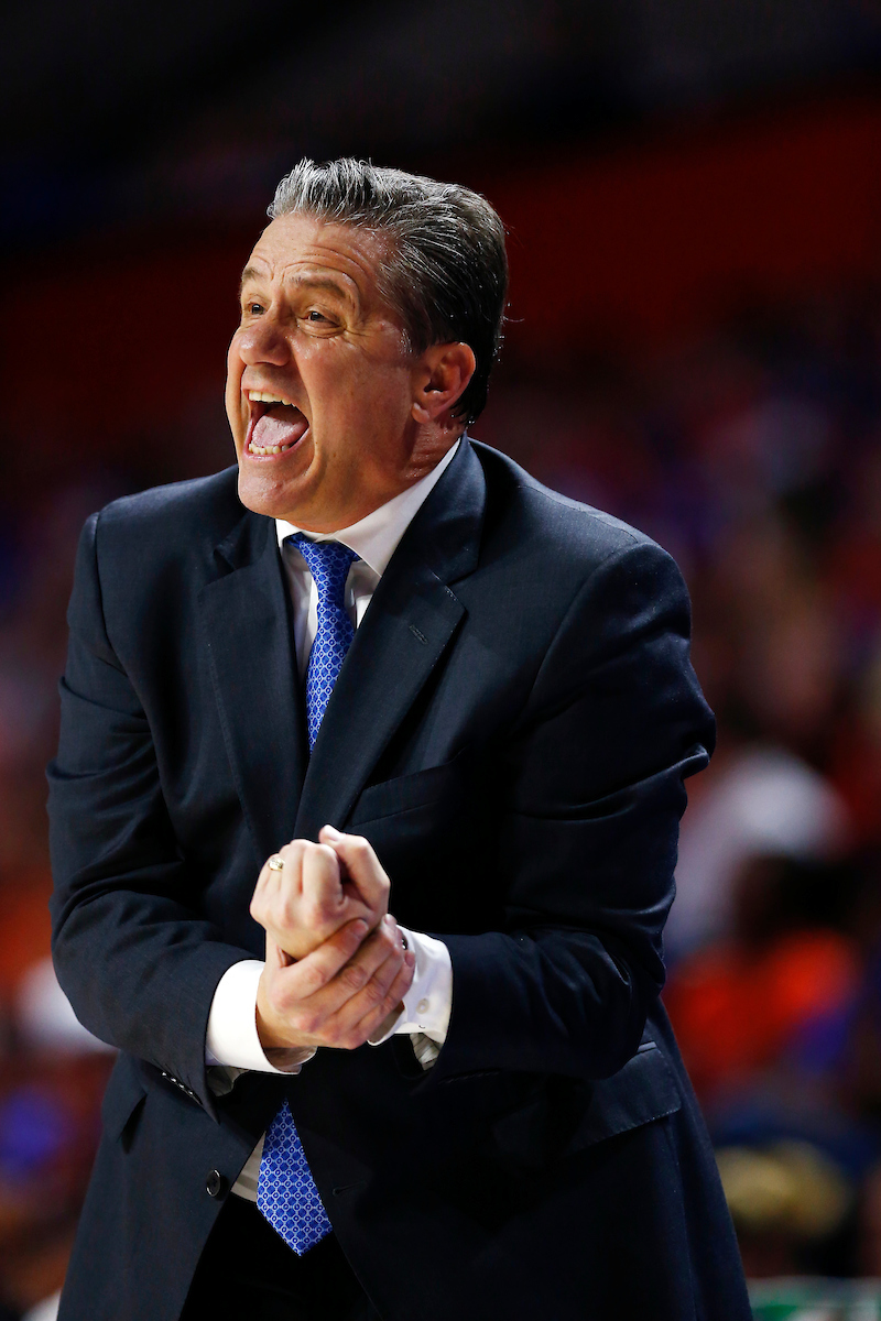 John Calipari.

Kentucky men's basketball beat Florida 65-54.

Photo by Quinn Foster | UK Athletics