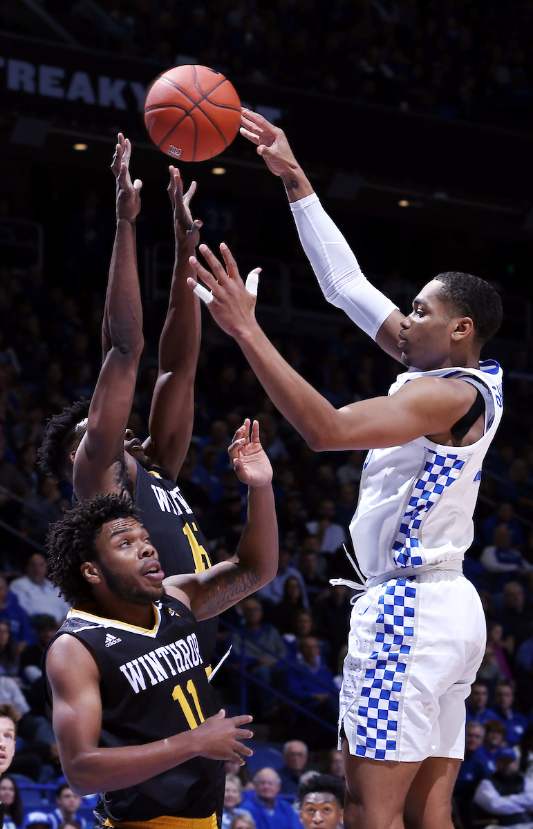 PJ Washington

UK Men's Basketball beat Winthrop University 87-74 on Wednesday, November 21, 2018.

Photo by Britney Howard  | UK Athletics