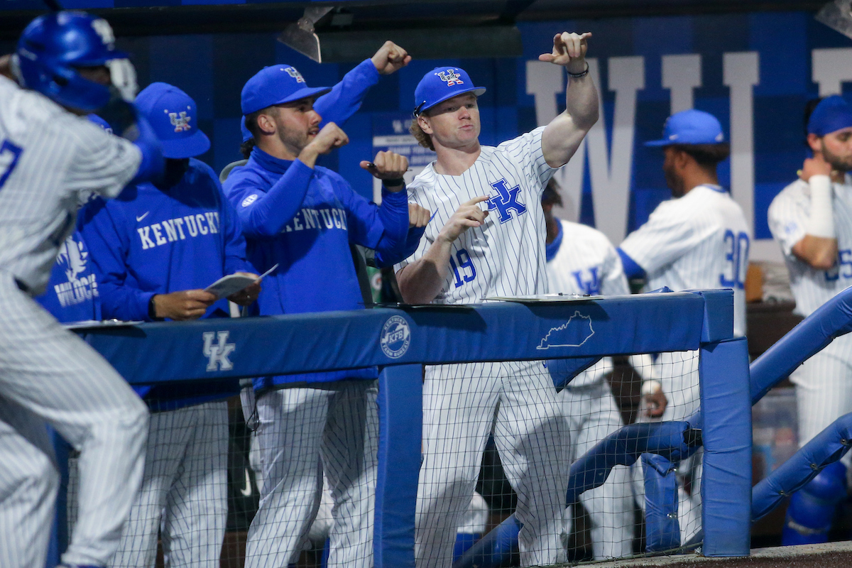 Nolan McCarthy.

Kentucky beats Florida 7 - 5.

Photo by Sarah Caputi | UK Athletics