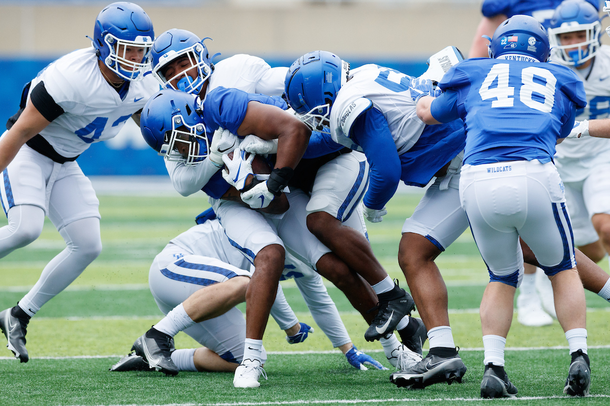 TYLER MARKRAY.

2021 UK Football Spring Practice.

Photo by Elliott Hess | UK Athletics