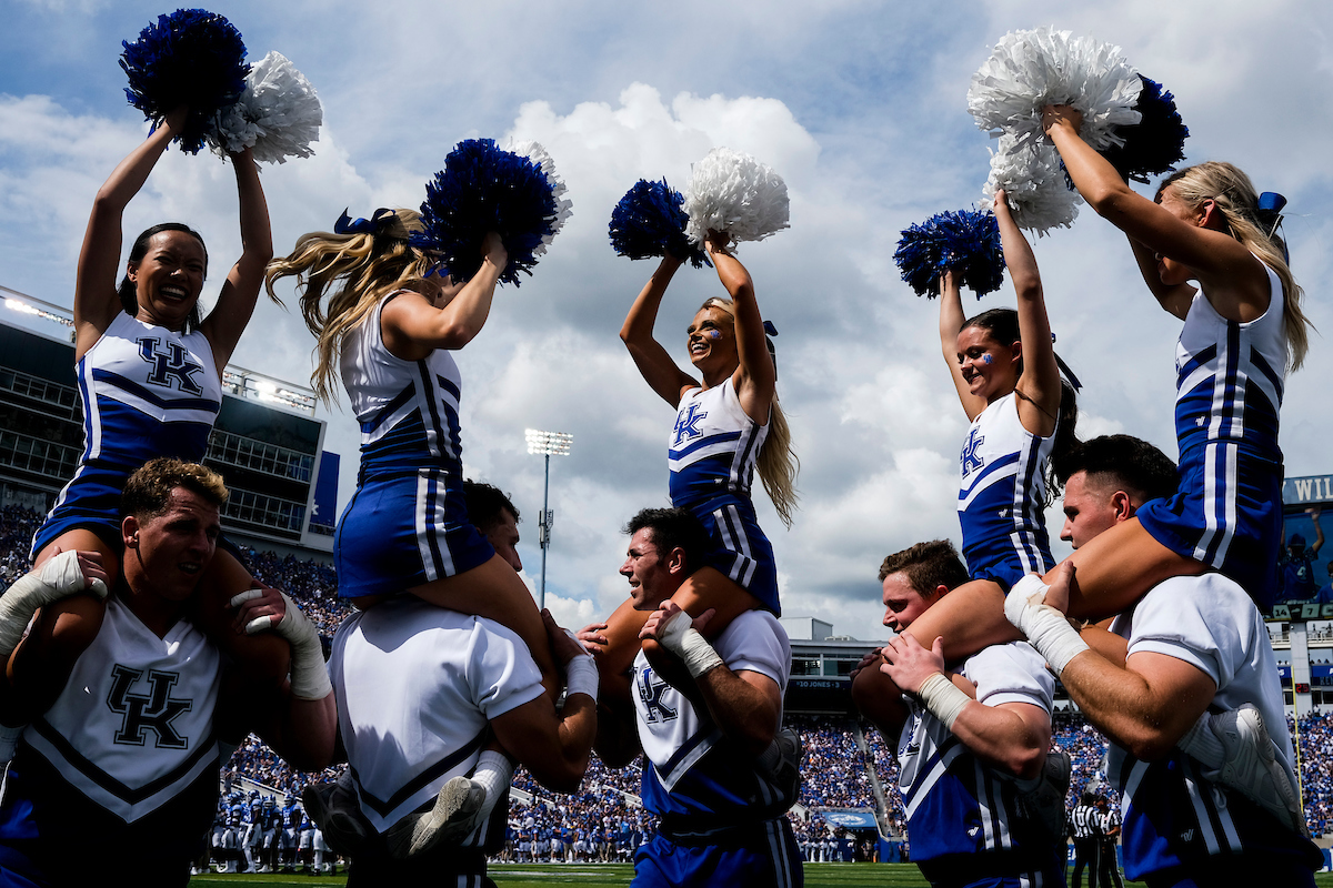 Cheerleaders.

UK beats UTC, 28-23.

Photos by Chet White | UK Athletics