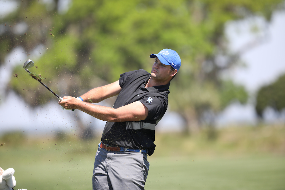 Kentucky during the first round of the SEC Championship at Sea Island Golf Club on St. Simons Island, Ga., on Wednesday, April 21, 2021. (Photo by Steven Colquitt)