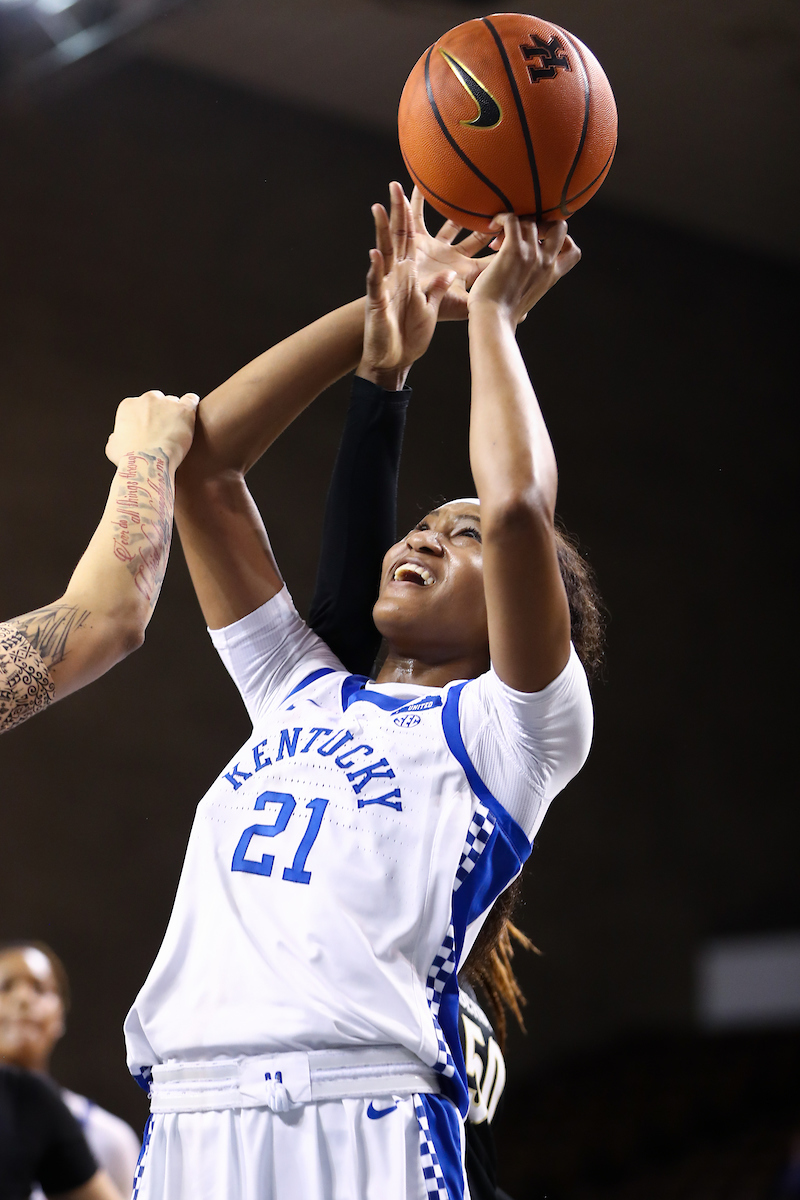 Nyah Leveretter.

Kentucky beats Vanderbilt 69-65.

Photo by Tommy Quarles | UK Athletics