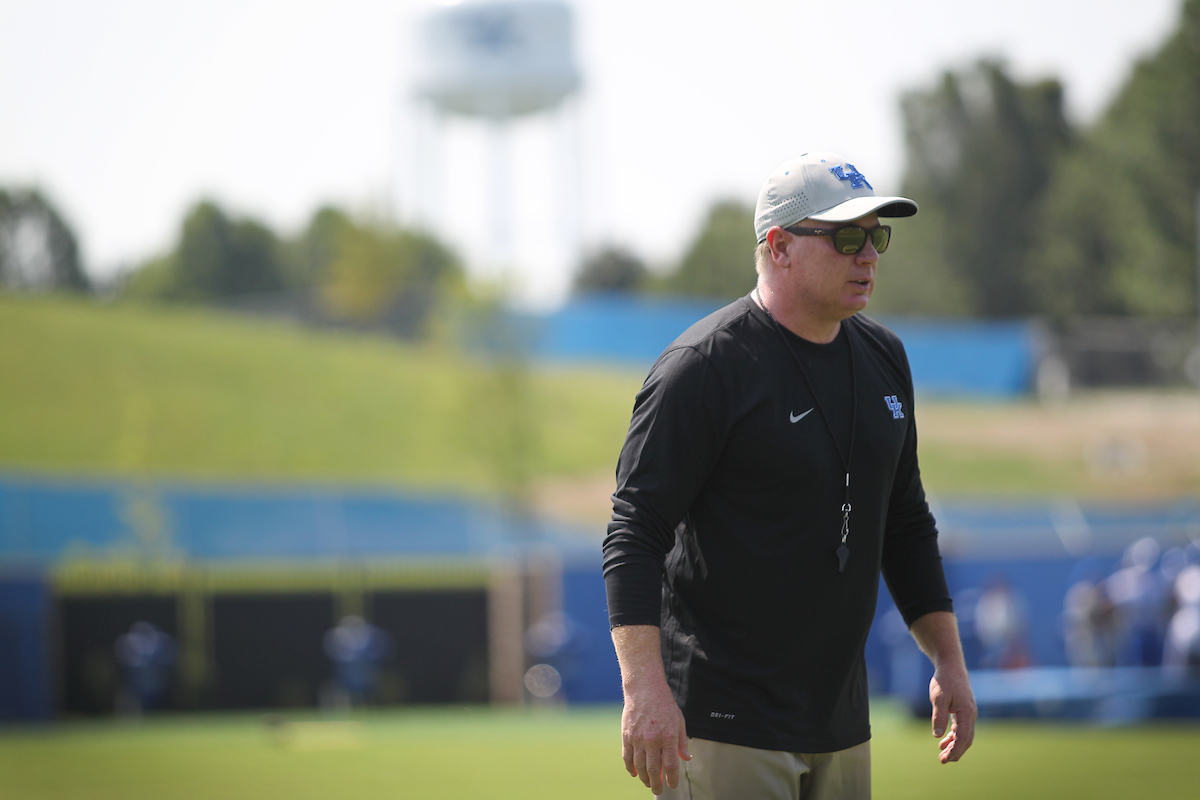 Mark Stoops.

The University of Kentucky football team hosts fan day on Saturday August 4th, 2018 in Lexington, Ky.

Photo by Quinlan Ulysses Foster I UK Athletics