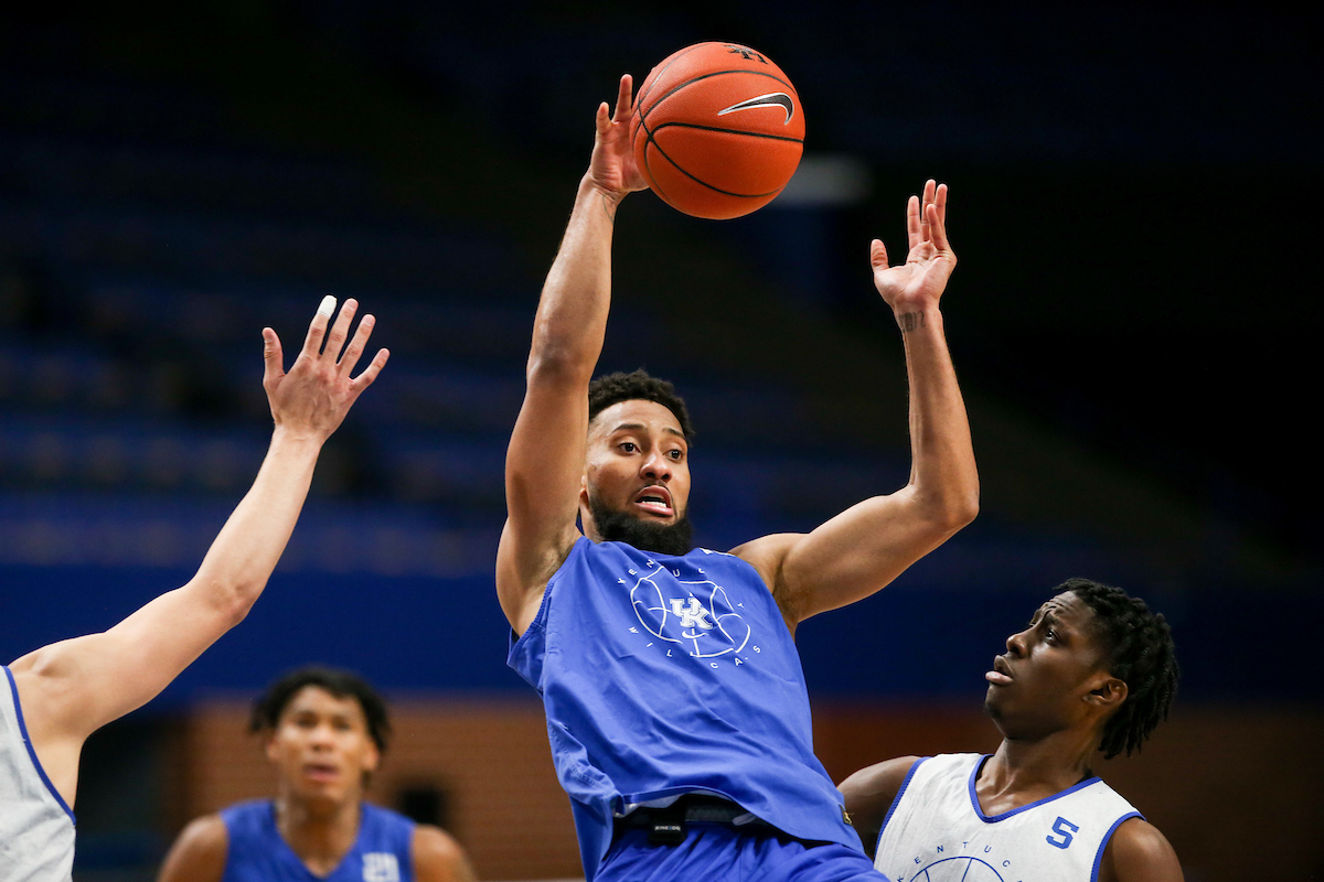 Davion Mintz.

Men’s basketball scrimmage at Rupp Arena.

Photo by Hannah Phillips | UK Athletics