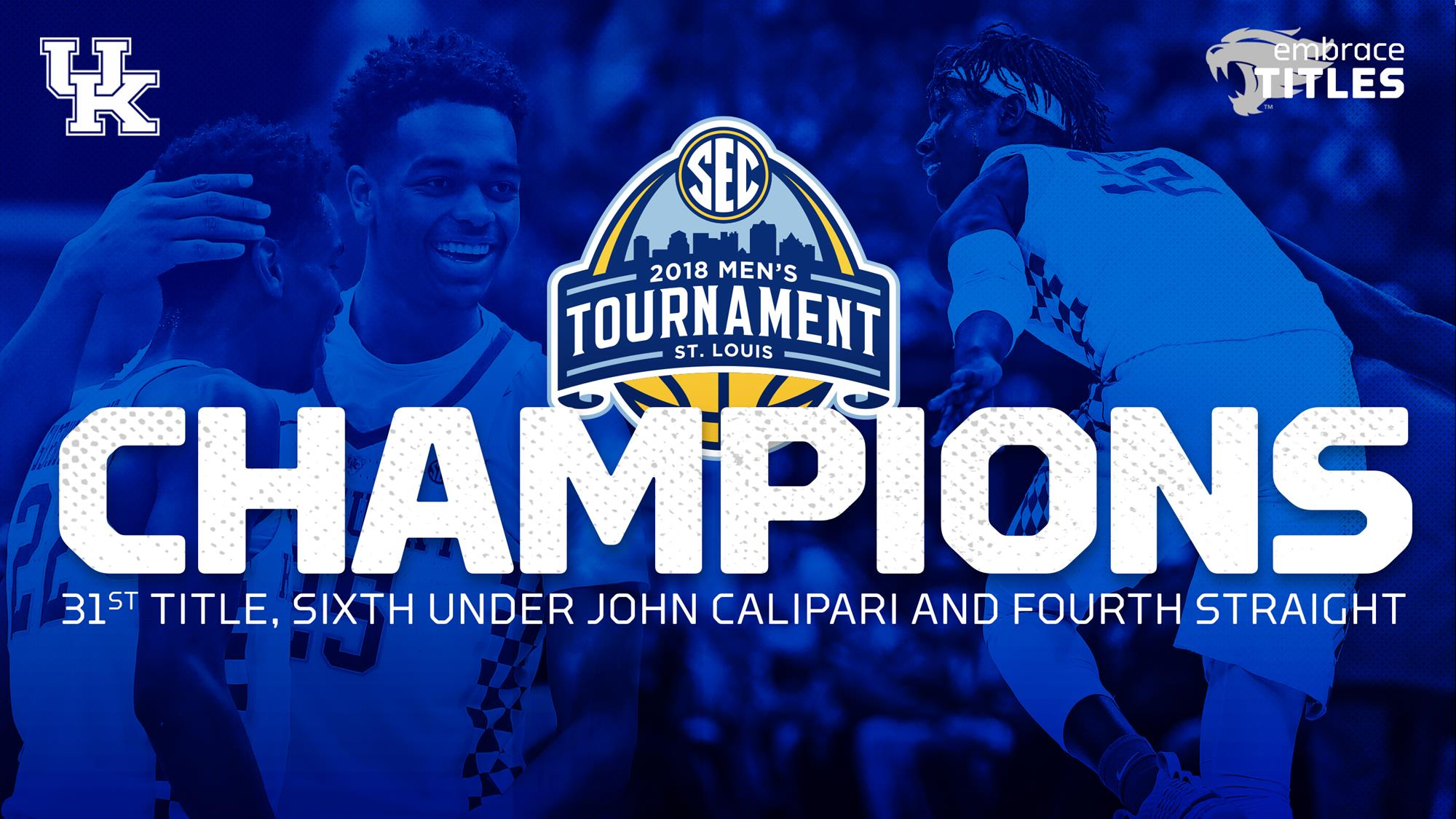 Cats Claim SEC Tournament Title, Topping Tennessee 77-72