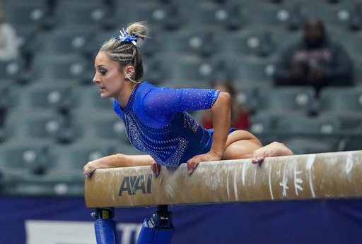 Kentucky gymnast during the SEC championship at BJCC's Legacy Arena in Birmingham, Ala., Saturday, March 19, 2022. (Marvin Gentry | Marvin-Gentry.com)