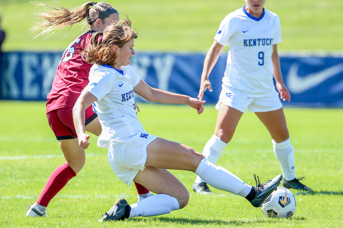 Lilly Huber.

Kentucky falls to South Carolina 2 - 1.

Photo by Sarah Caputi | UK Athletics