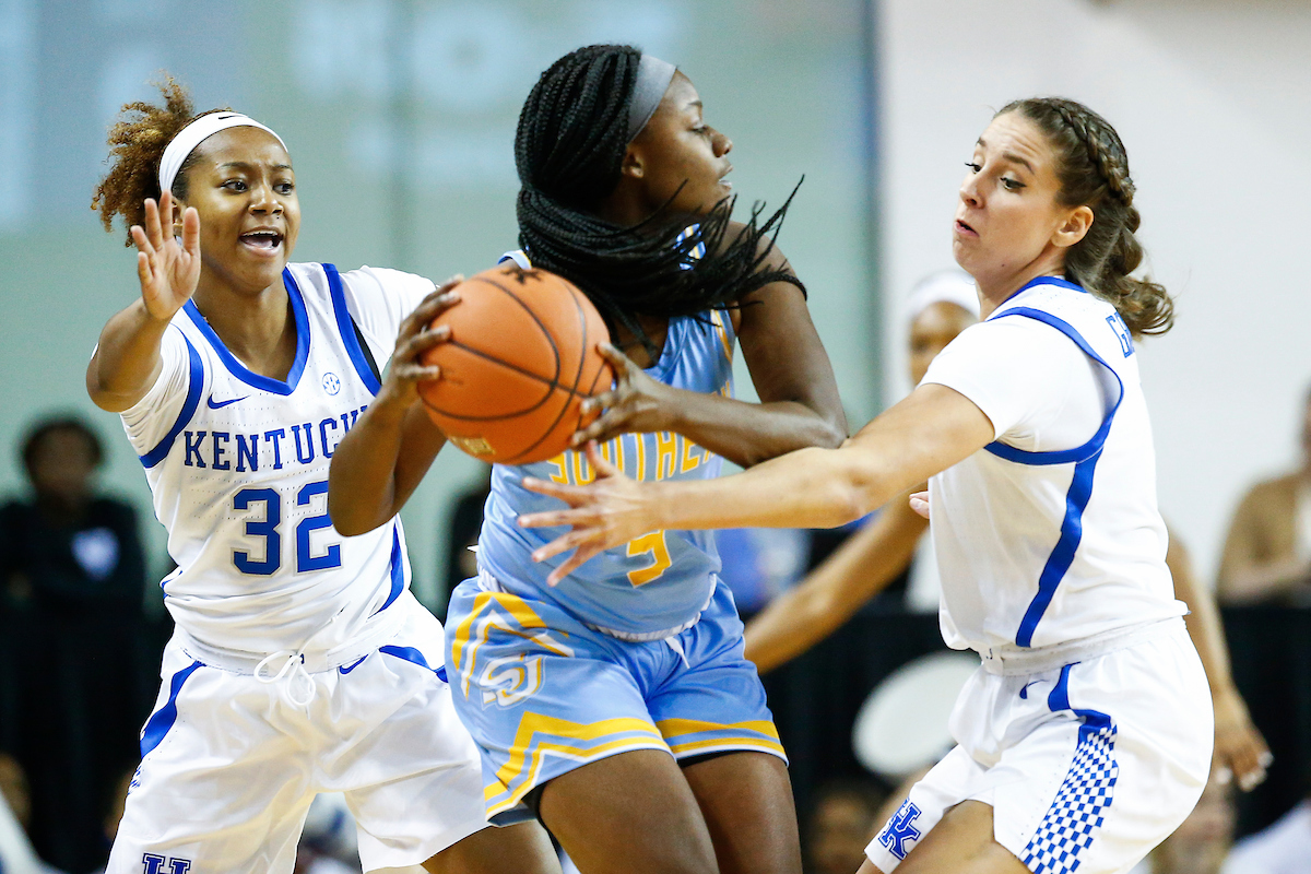Jaida Roper. Blair Green.

UK women's basketball beat Southern 91-41.

Photo by Chet White | UK Athletics
