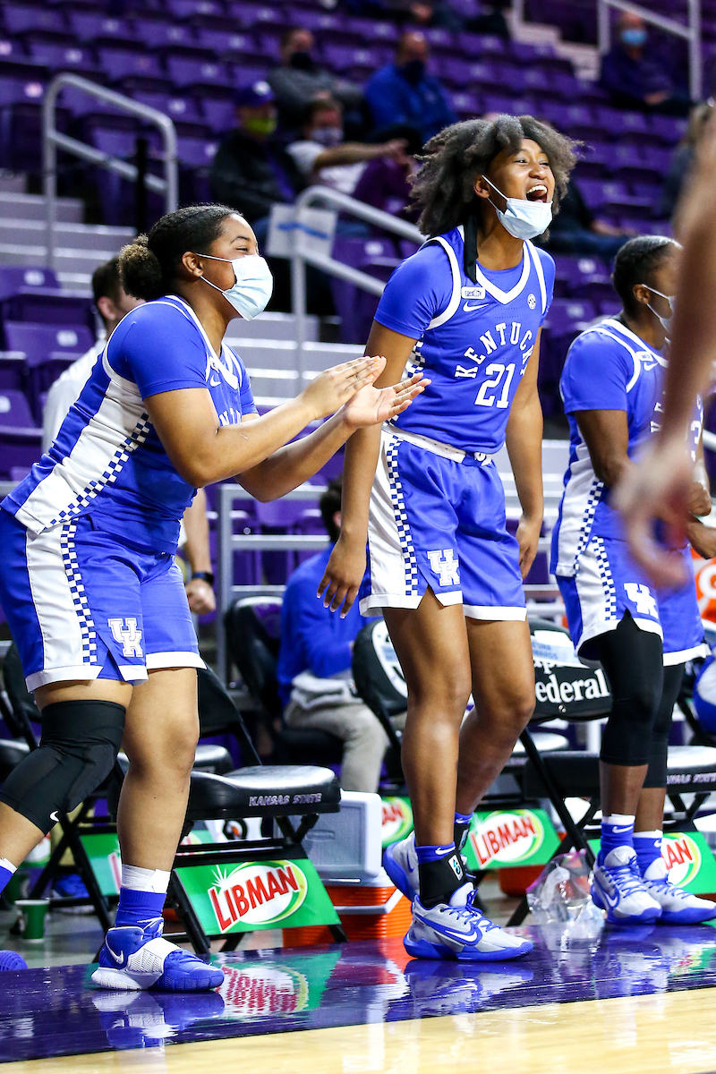 Nyah Leveretter. Erin Toller.  

Kentucky beat Kansas State 60-49.

Photo by Eddie Justice | UK Athletics