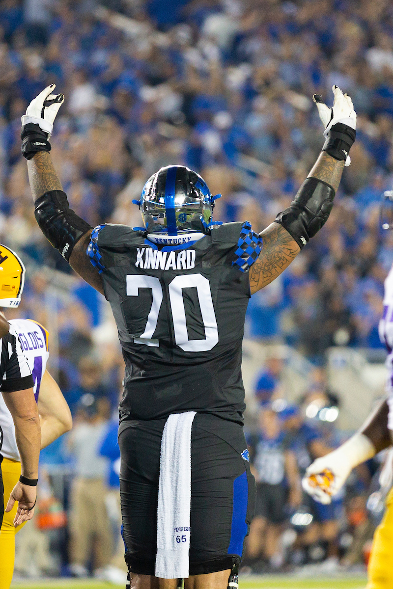 Darian Kinnard.

UK beat LSU 42-21.

Photo by Grant Lee | UK Athletics