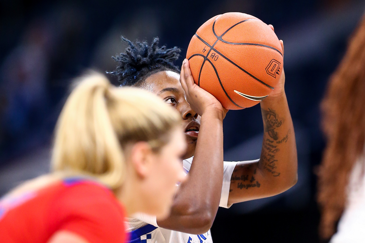 Dreuna Edwards.  

Kentucky loses to DePaul 86-82.

Photo by Eddie Justice | UK Athletics