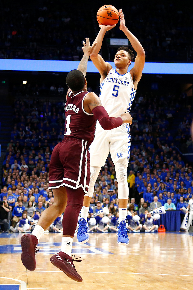 Kevin Knox.

The University of Kentucky men's basketball team defeats Mississippi State 78-65 on Tuesday, January 23, 2017, in Lexington's Rupp Arena.

Photo by Quinn Foster I UK Athletics
