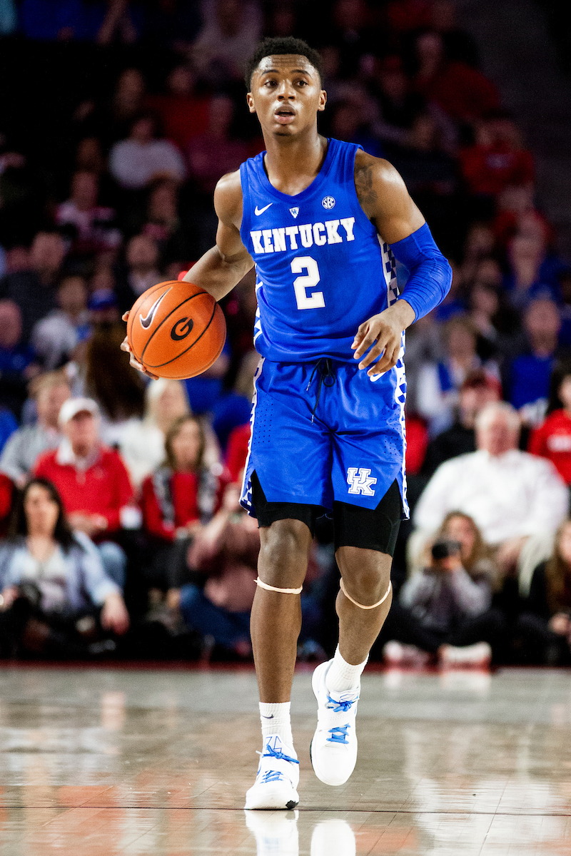 Ashton Hagans.

Kentucky beat Georgia 69-49 at Stegeman Coliseum in Athens, Ga., on Tuesday, January 15, 2019.

Photo by Chet White | UK Athletics