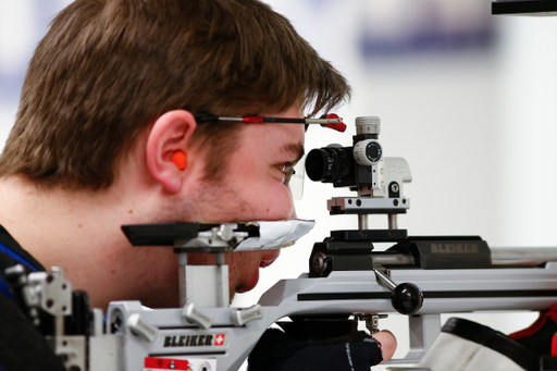 Will Shaner. Kentucky NCAA Rifle Qualifier. Photo By Barry Westerman | UK Athletics