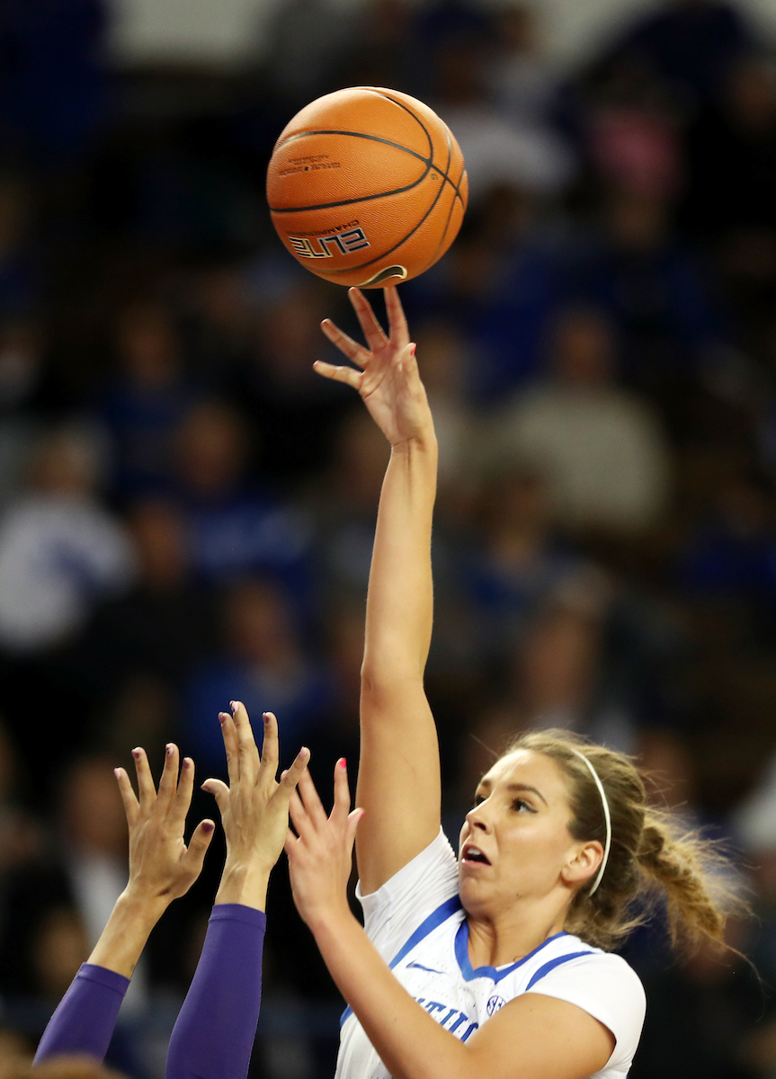 Blair Green

The UK Women's Basketball team beat LSU on Senior Day on Sunday, February 24, 2019.

Photo by Britney Howard | UK Athletics