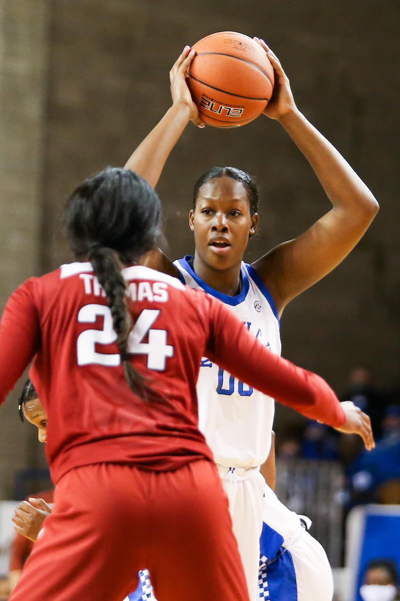 Olivia Owens.

Kentucky beats Arkansas 75-64.

Photo by Hannah Phillips | UK Athletics