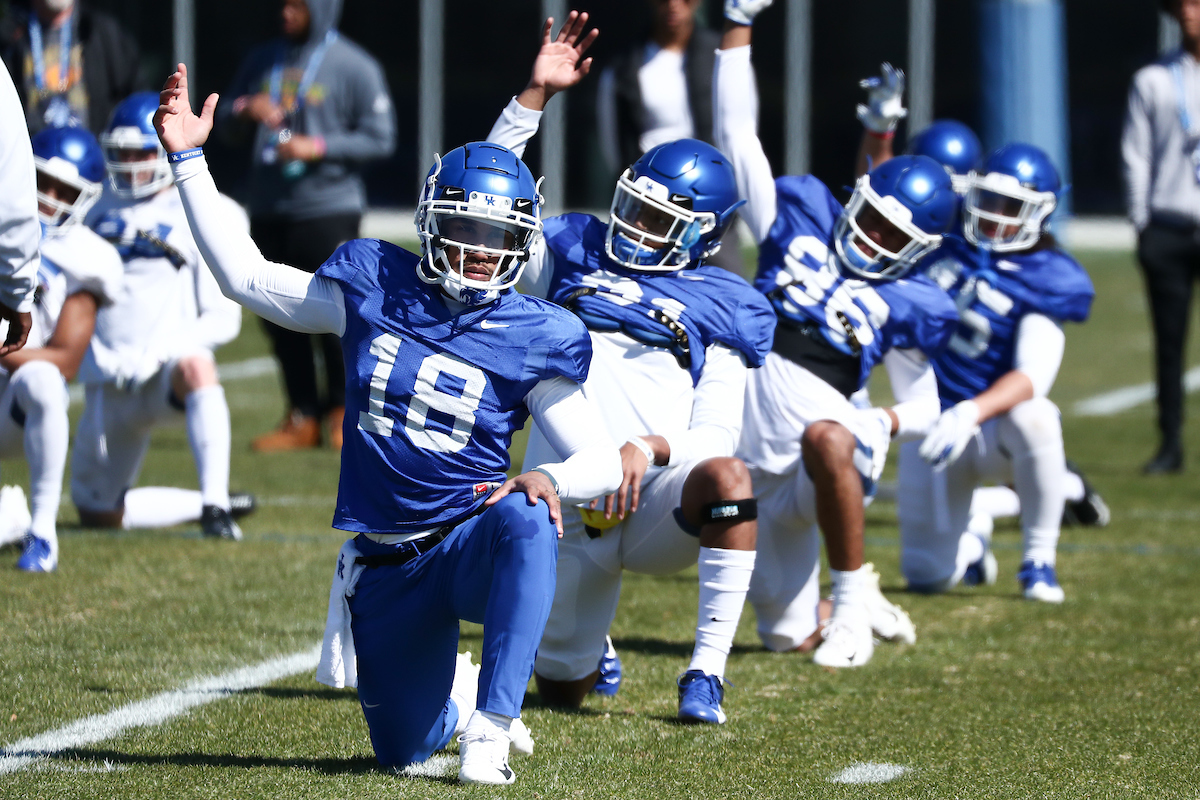 CLEVAN THOMAS JR..

Spring Practice.

Photo by Elliott Hess | UK Athletics