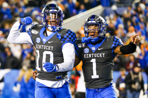 AJ Rose. Lynn Bowden.

Kentucky falls to Tennessee 17-13.

Photo by Chet White | UK Athletics