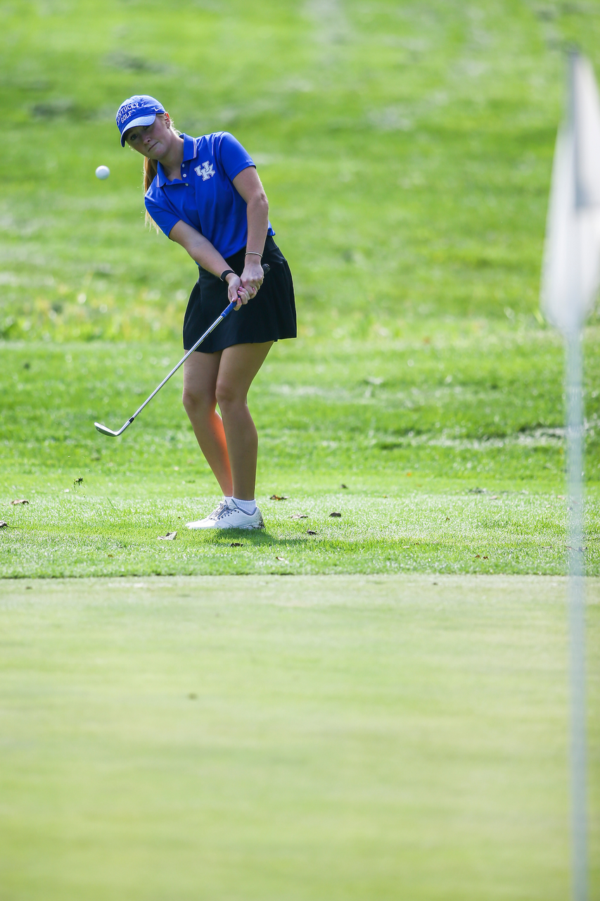 Sarah Shipley.

Kentucky women's golf practice at the University Club of Kentucky.

Photo by Grant Lee | UK Athletics