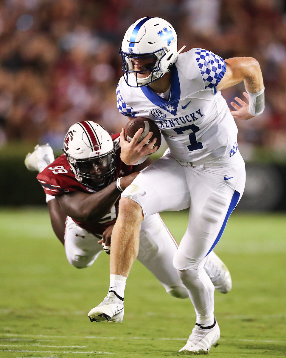 Will Levis.

Kentucky beats South Carolina, 16-10.

Photo by Elliott Hess | UK Athletics