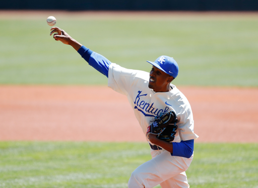 JUSTIN LEWIS.

The University of Kentucky baseball team beats Missouri, 11-10, Sunday, April 29, 2018 at Cliff Hagen Stadium in Lexington, Ky.

Photo by Elliott Hess | UK Athletics