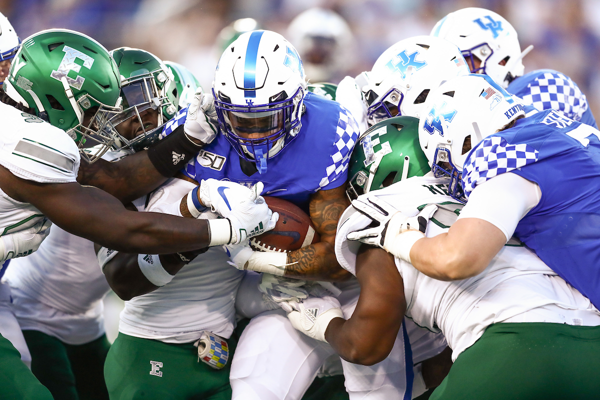 A.J. Rose.


UK beat EMU 38-17.


Photo by Elliott Hess | UK Athletics