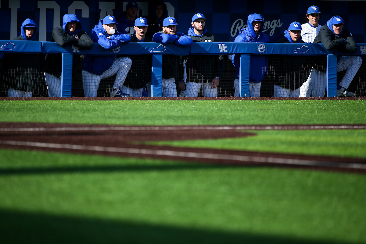 Dugout. 

Kentucky falls to UNCW 8-0.

Photo by Eddie Justice | UK Athletics
