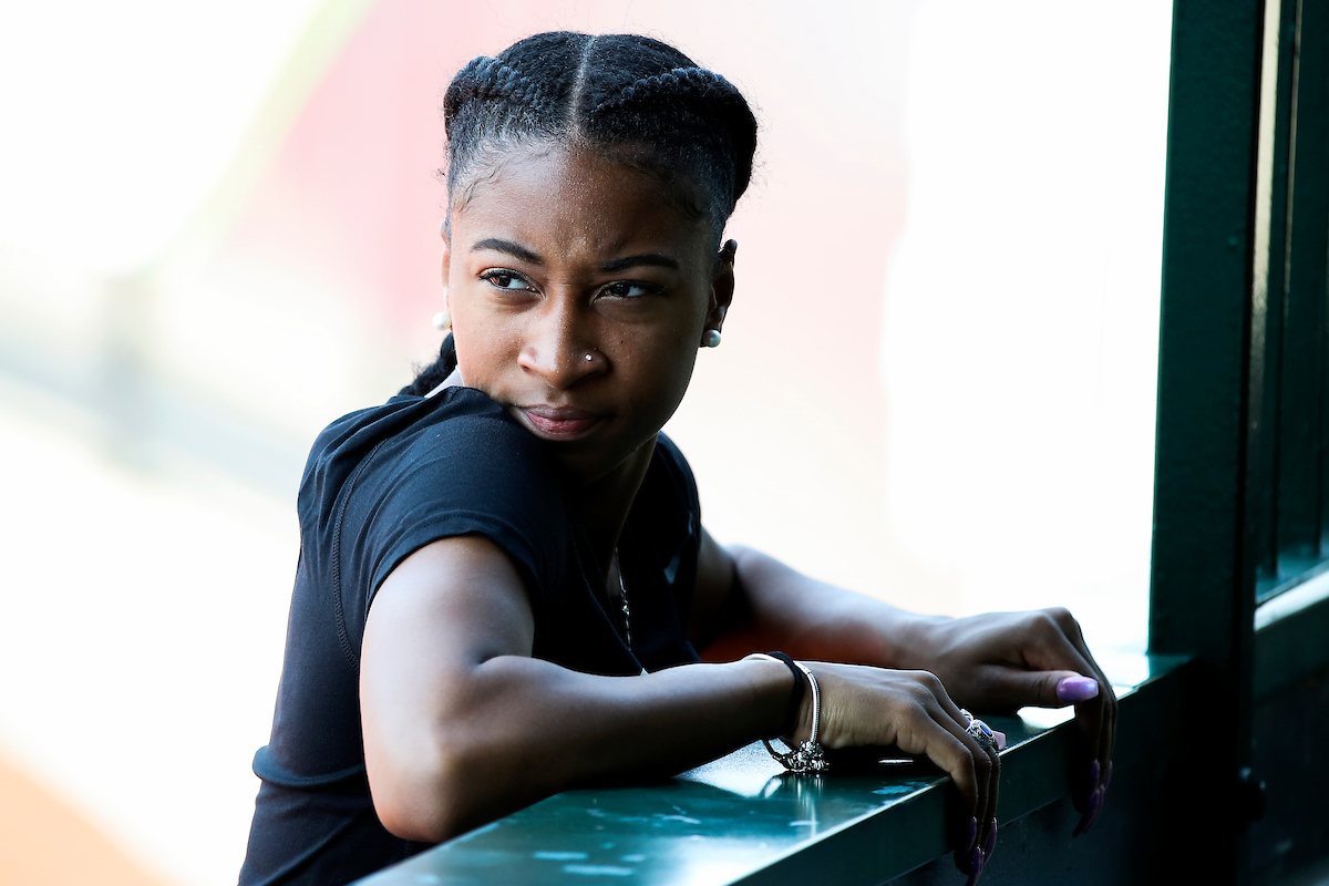 Faith Ross.

NCAA Track and Field Outdoor National Championships. Eugene, Oregon. Tuesday, June 5, 2018.

Photo by Chet White | UK Athletics