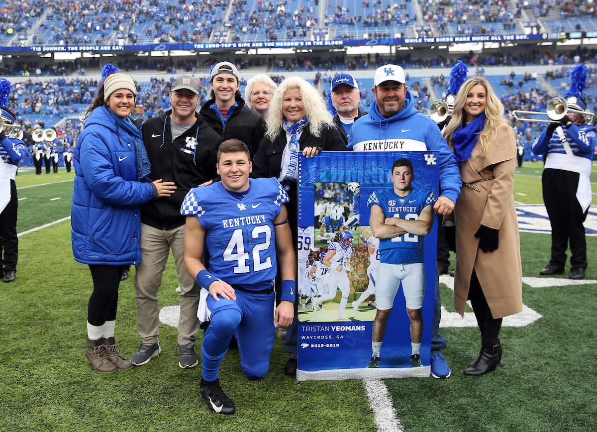 Tristan Yeomans


UK Football beats MTSU 34-23 on Senior Day at Kroger Field. 

Photo by Britney Howard | UK Athletics
