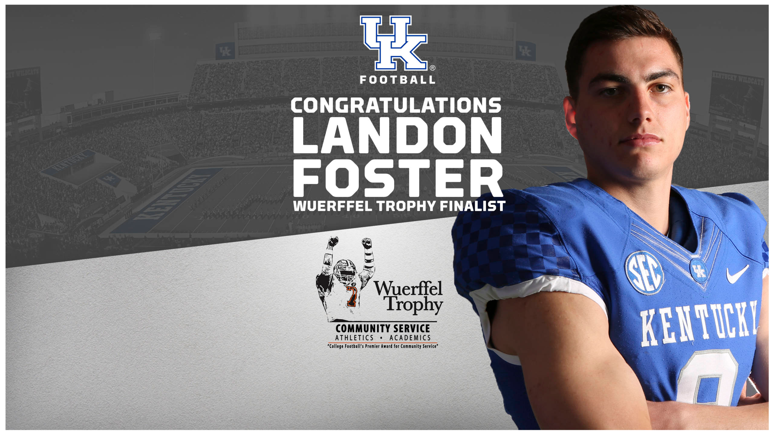 Landon Foster Named Finalist for Wuerffel Trophy